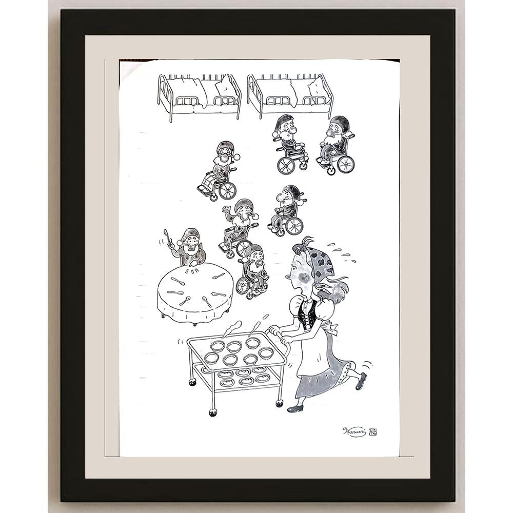 Harumi Imahase 29x21cm Orijinal Karikatür BOD05510