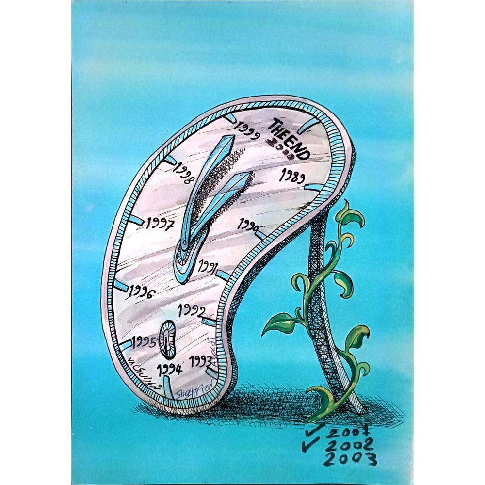 Shahriar Asadi 29x21cm Orijinal Karikatür BOD05515