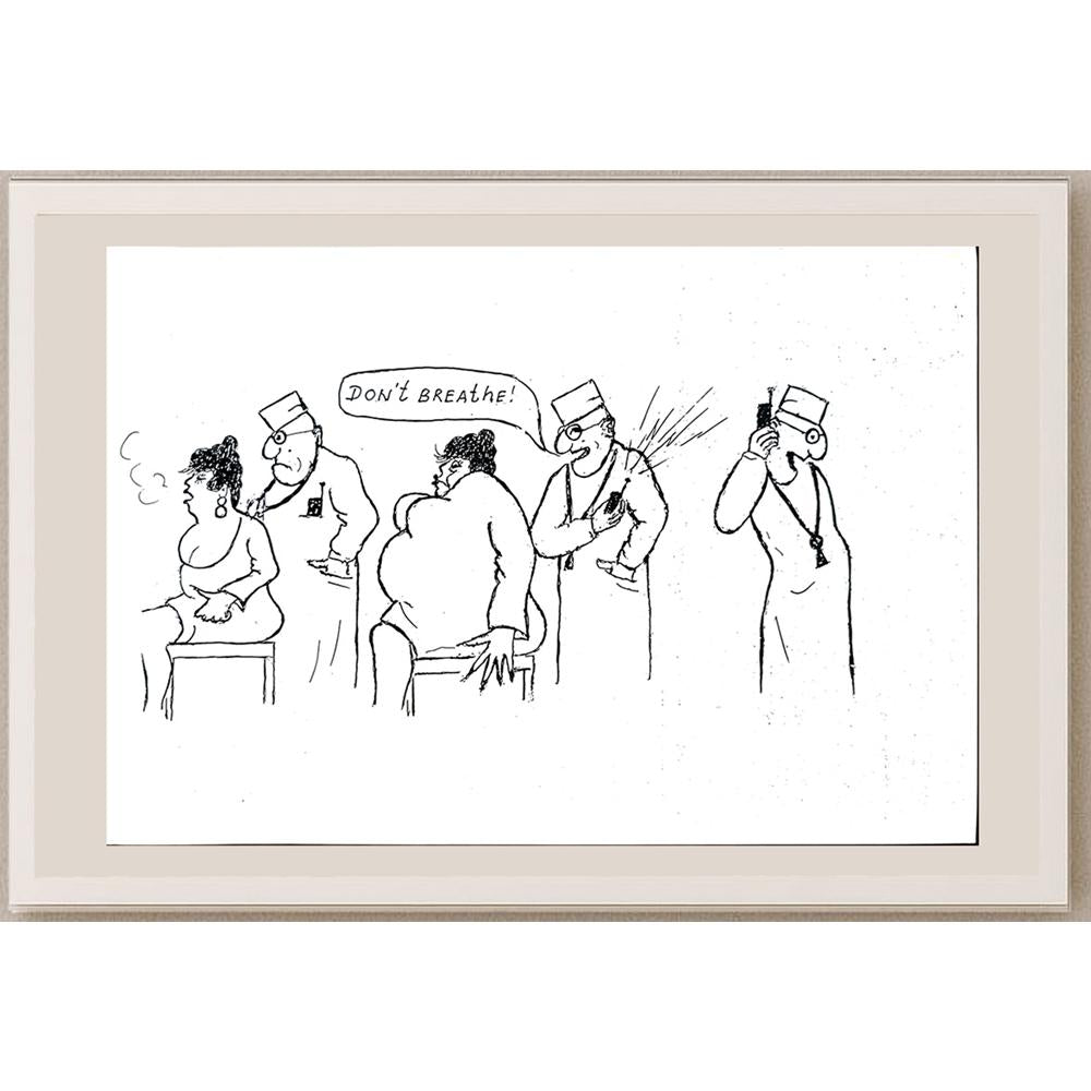 Yosef Fayer 33x23cm Orijinal Karikatür BOD05522