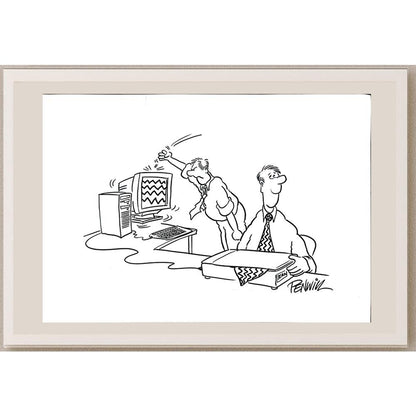 Roger Penwill 29x21cm Orijinal Karikatür BOD05523