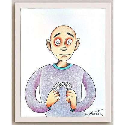 Aaron 29x21cm Orijinal Karikatür BOD05524