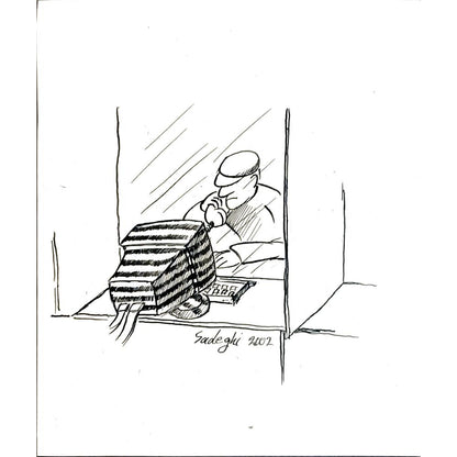 Sadeghi Saeed 25x21cm Orijinal Karikatür BOD05525