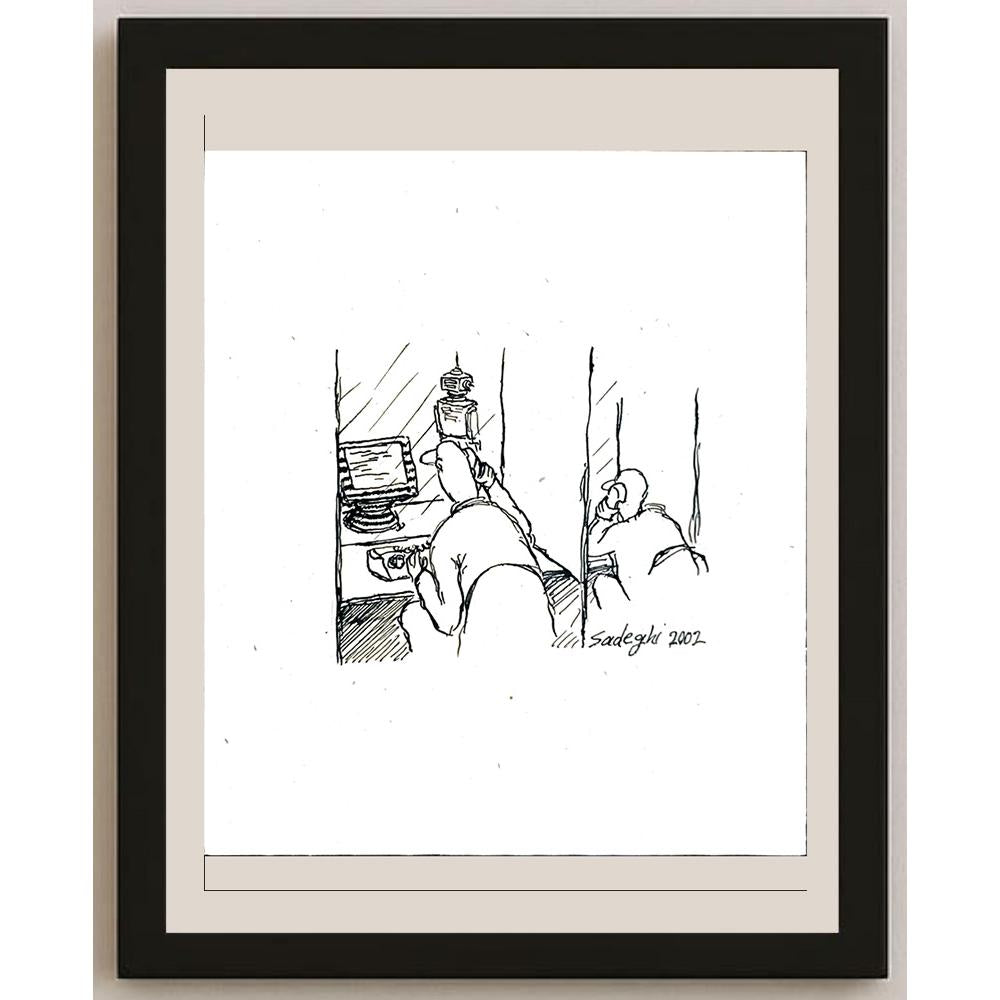 Sadeghi Saeed 25x21cm Orijinal Karikatür BOD05526