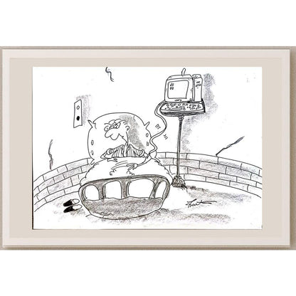 Bartis Silviu 29x21cm Orijinal Karikatür BOD05540