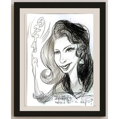 Unknown 29x21cm Orijinal Karikatür BOD05542