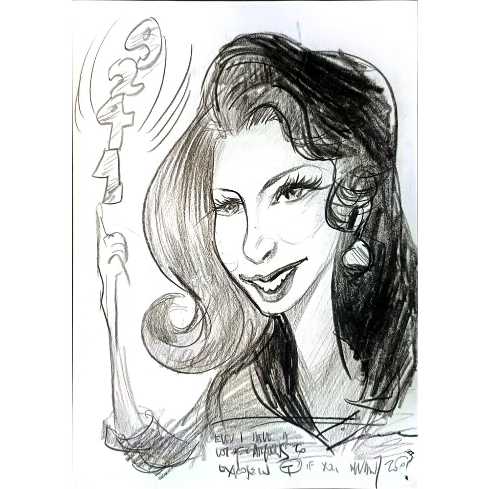 Unknown 29x21cm Orijinal Karikatür BOD05542