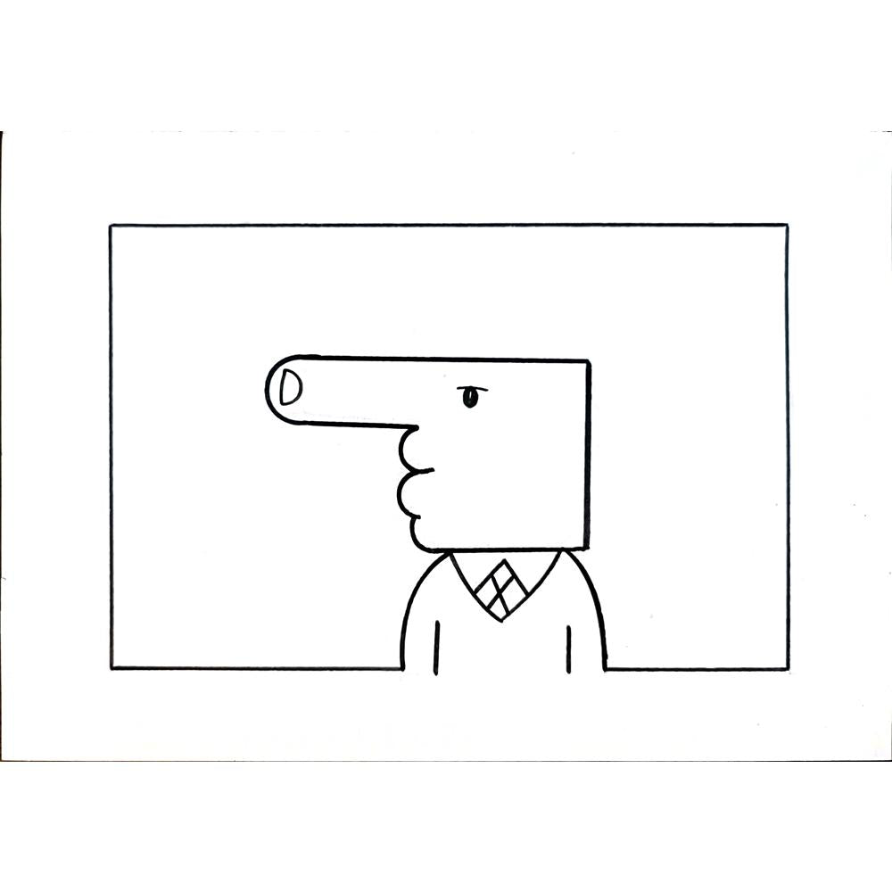 Aleksandar Daskalovic 29x21cm Orijinal Karikatür BOD05545