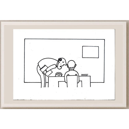 Aleksandar Daskalovic 29x21cm Orijinal Karikatür BOD05547