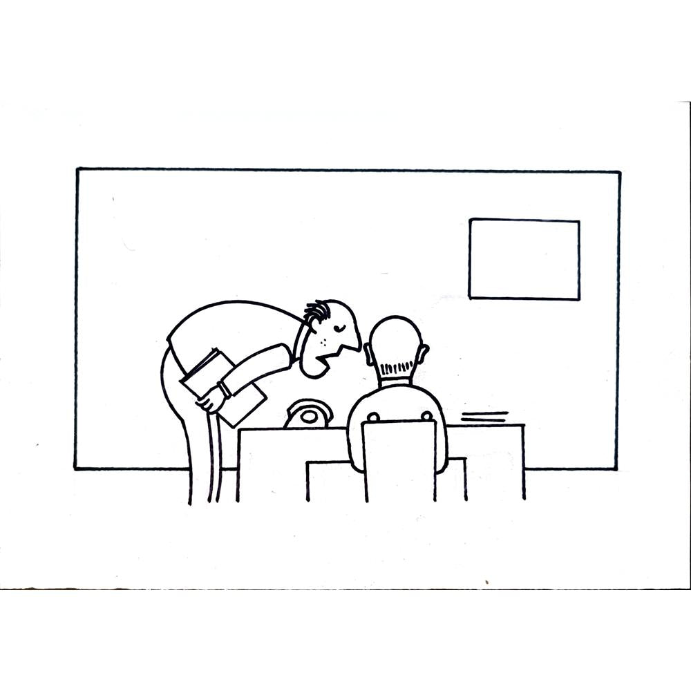 Aleksandar Daskalovic 29x21cm Orijinal Karikatür BOD05547