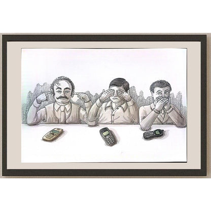 Ivan Kovacik 29x21cm Orijinal Karikatür BOD05549