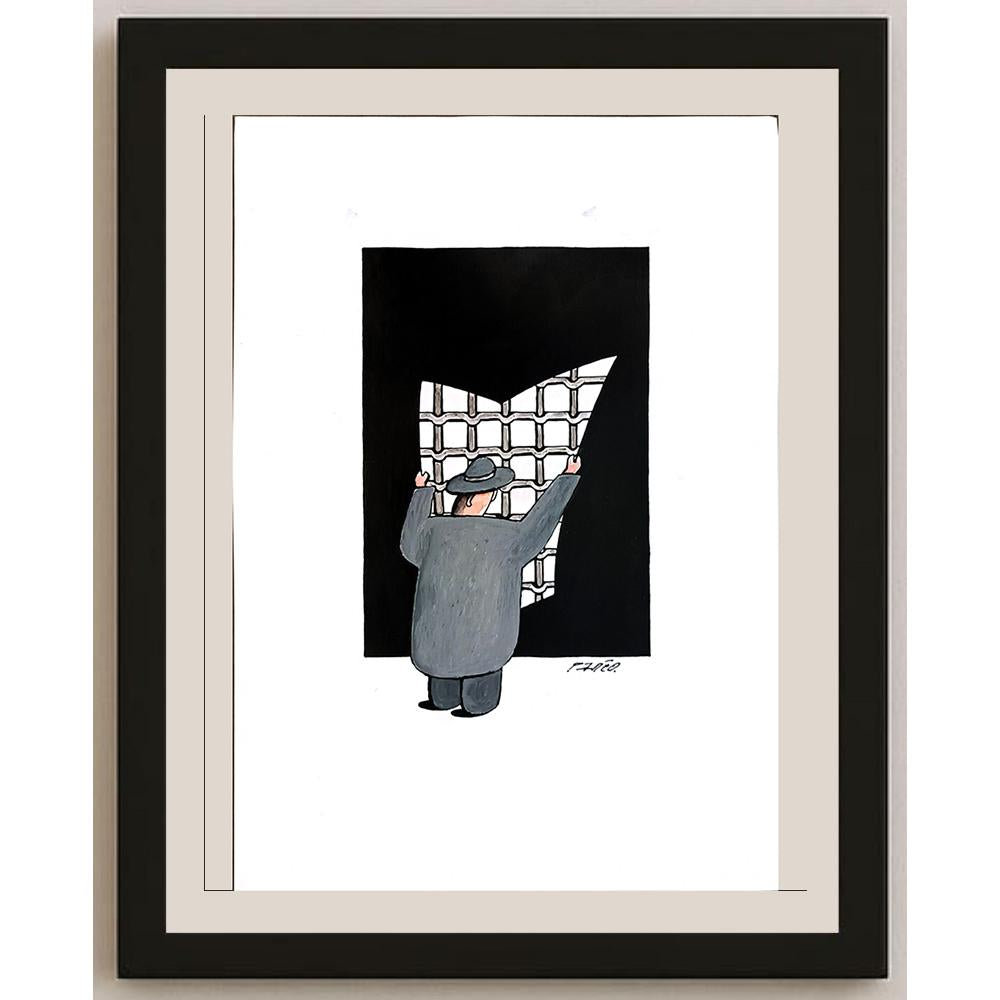 Milos Panig Pango 29x21cm Orijinal Karikatür BOD05555