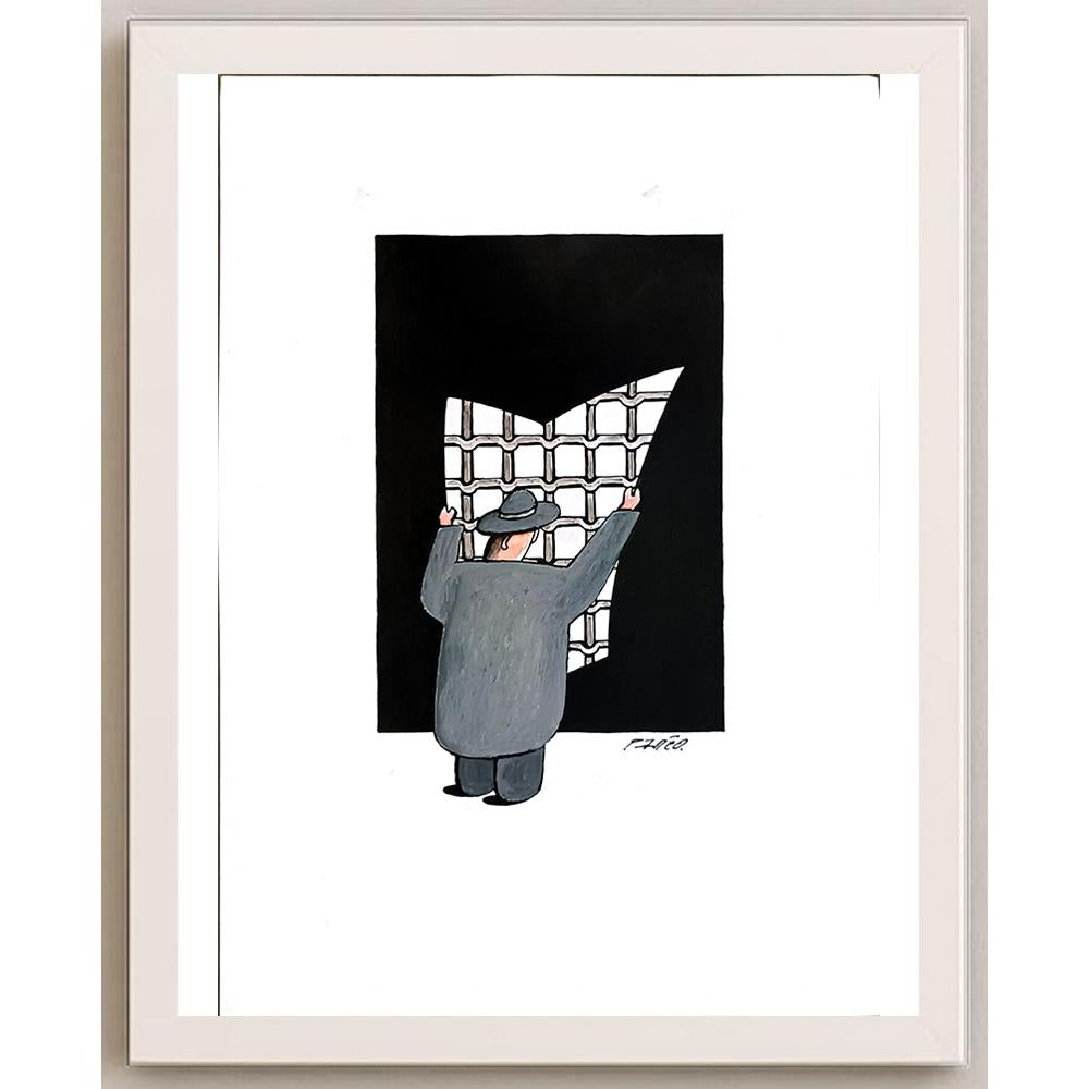 Milos Panig Pango 29x21cm Orijinal Karikatür BOD05555