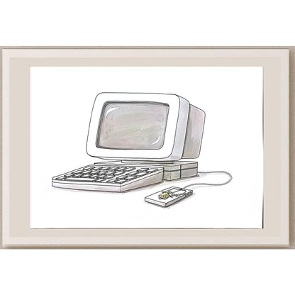 Ivan Kovacik 29x21cm Orijinal Karikatür BOD05556