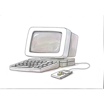 Ivan Kovacik 29x21cm Orijinal Karikatür BOD05556
