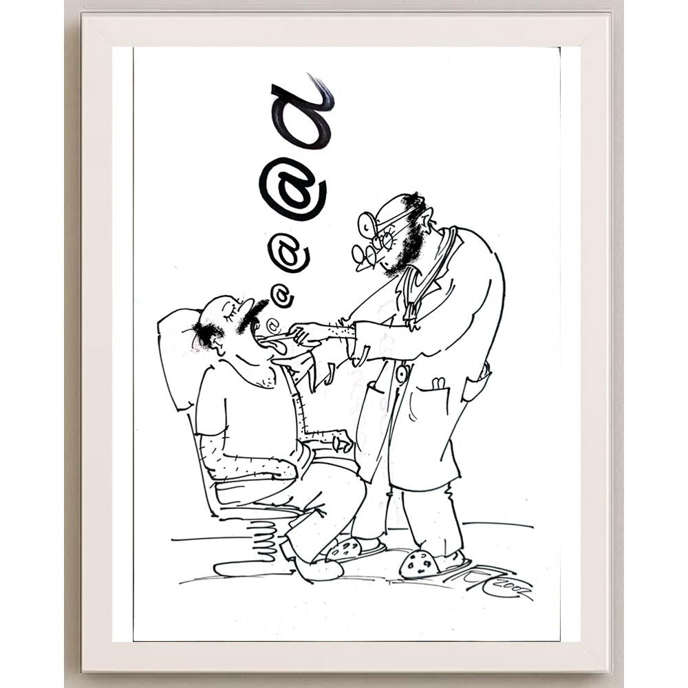 Frantisek Kratochvil 29x21cm Orijinal Karikatür BOD05561