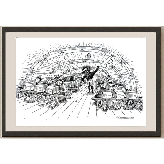 Vladimir Kazanevsky 29x21cm Orijinal Karikatür BOD05562