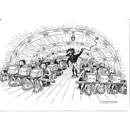 Vladimir Kazanevsky 29x21cm Orijinal Karikatür BOD05562