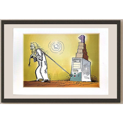 Mario Rosanda 29x21cm Orijinal Karikatür BOD05563