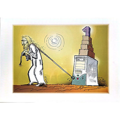 Mario Rosanda 29x21cm Orijinal Karikatür BOD05563