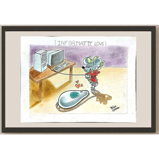 Melisa Lopez 29x21cm Orijinal Karikatür BOD05565