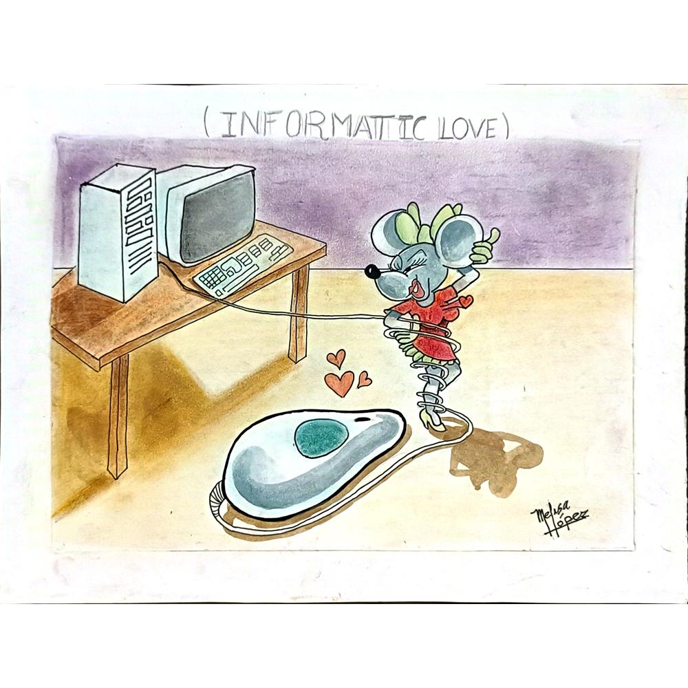 Melisa Lopez 29x21cm Orijinal Karikatür BOD05565