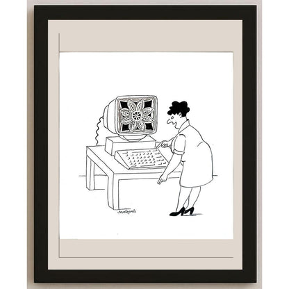 Semiramis Aydınlık 24x22cm Orijinal Karikatür BOD05569