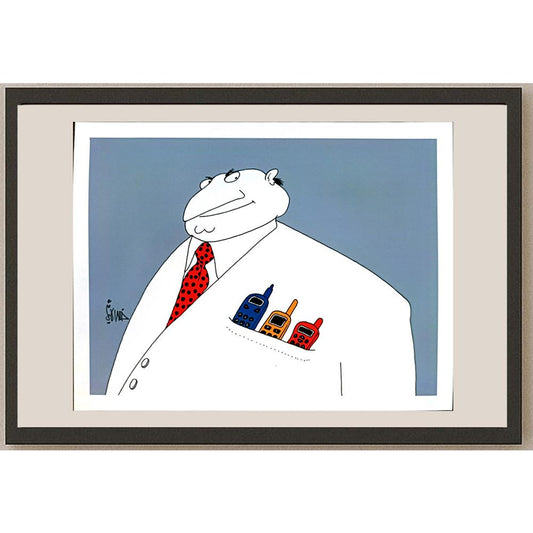 Khalid Al Hashimi 27x20cm Orijinal Karikatür BOD05571