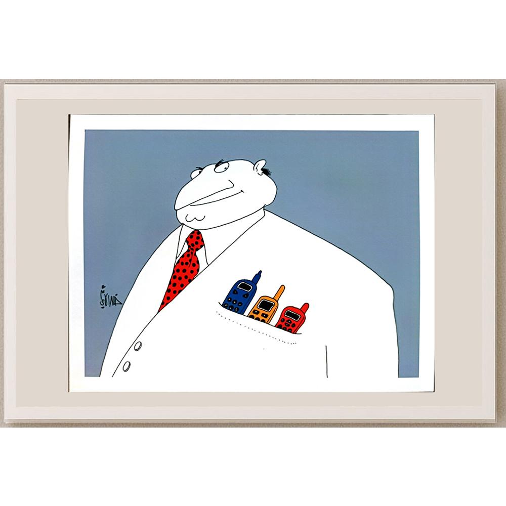 Khalid Al Hashimi 27x20cm Orijinal Karikatür BOD05571
