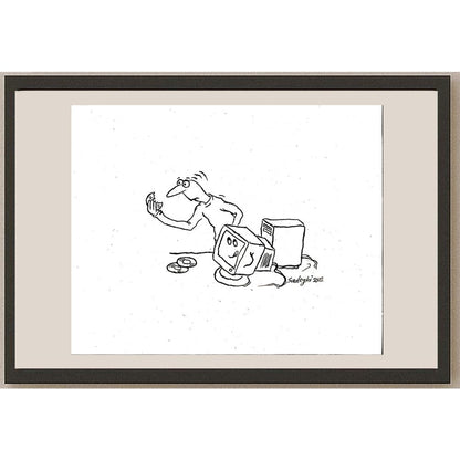 Sadeghi Saeed 25x21cm Orijinal Karikatür BOD05577