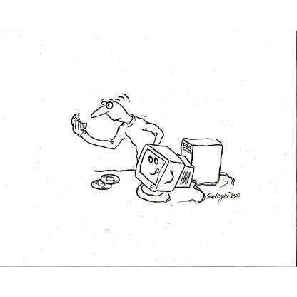 Sadeghi Saeed 25x21cm Orijinal Karikatür BOD05577