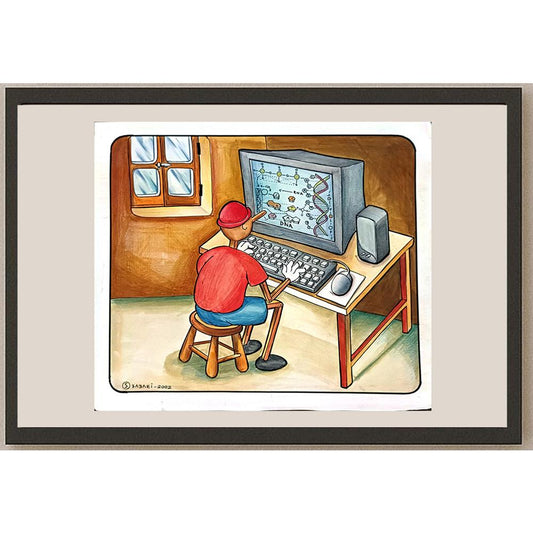 Smaeil Babaei 33x25cm Orijinal Karikatür BOD05581