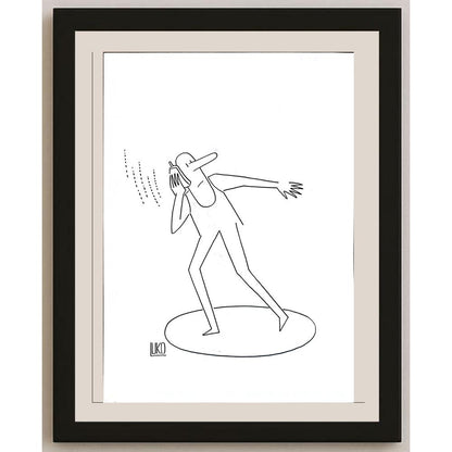 Peter Luko 29x21cm Orijinal Karikatür BOD05582