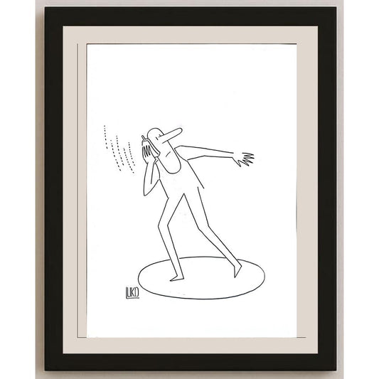Peter Luko 29x21cm Orijinal Karikatür BOD05582