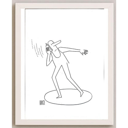 Peter Luko 29x21cm Orijinal Karikatür BOD05582