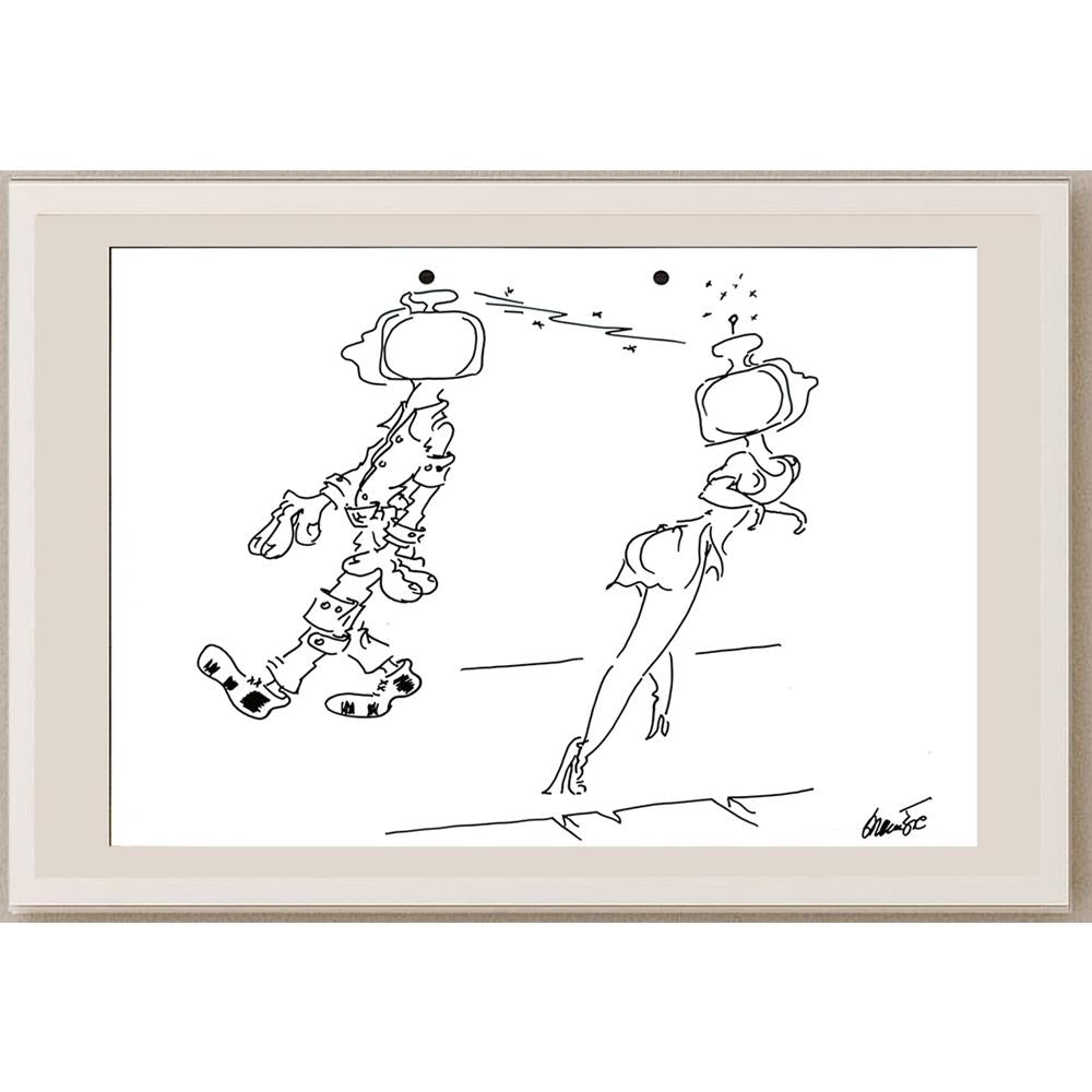 Branko Premuzic 29x21cm Orijinal Karikatür BOD05589