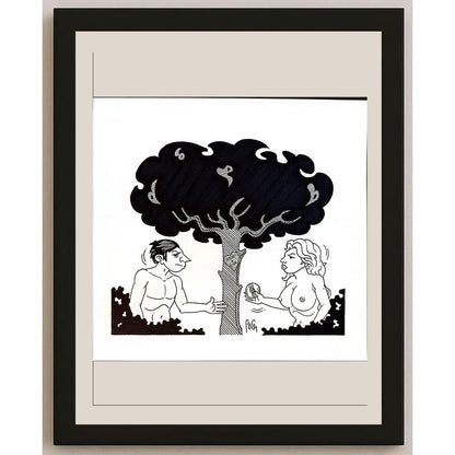Bozidar Vucelic 21x20cm Orijinal Karikatür BOD05590