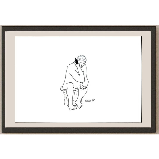 Stanko Zmazek 29x21cm Orijinal Karikatür BOD05591