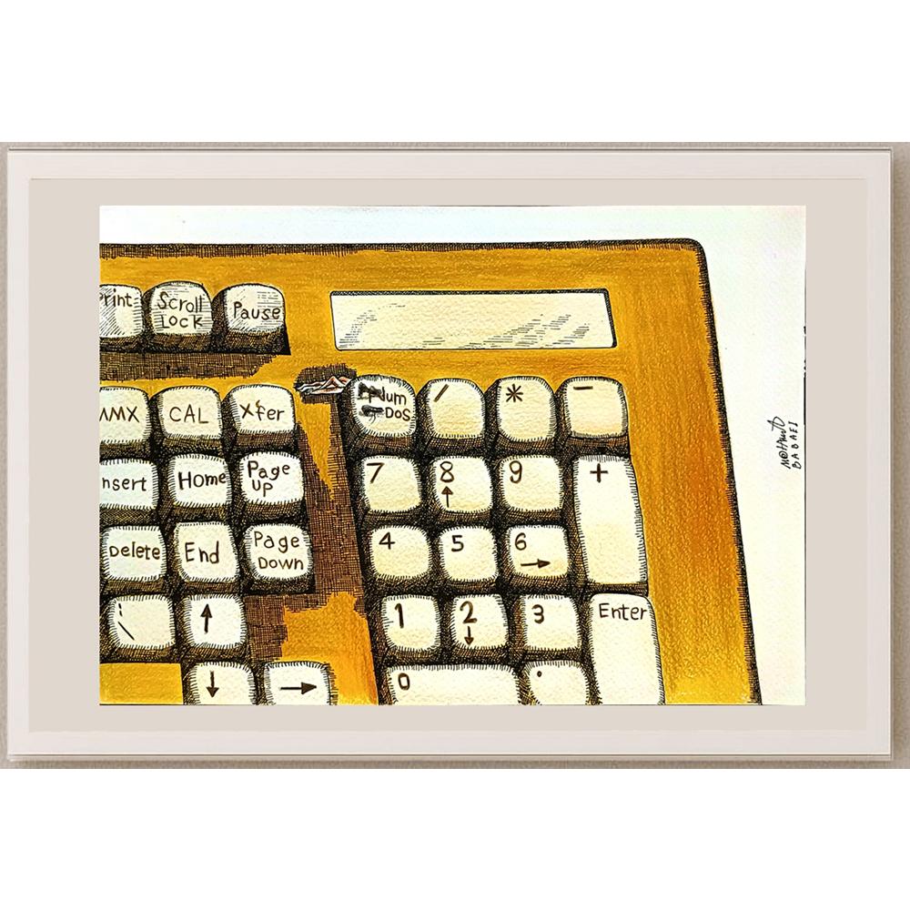 Mohammad Babaei 29x21cm Orijinal Karikatür BOD05596