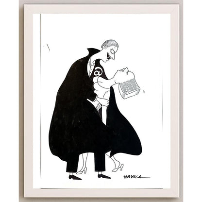 Juli Sanchis Aguado 29x21cm Orijinal Karikatür BOD05601