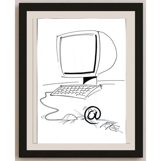 Frantisek Kratochvil 29x21cm Orijinal Karikatür BOD05603