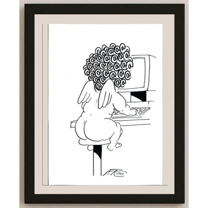 Frantisek Kratochvil 29x21cm Orijinal Karikatür BOD05604