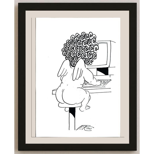 Frantisek Kratochvil 29x21cm Orijinal Karikatür BOD05604