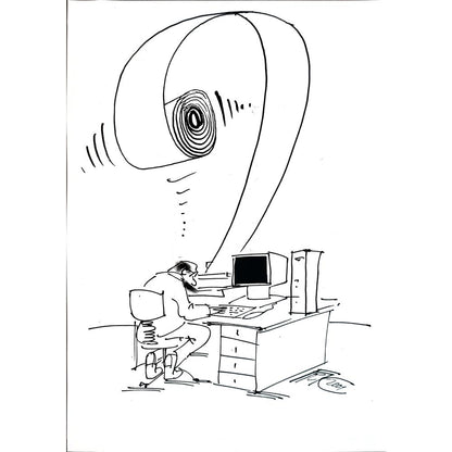 Frantisek Kratochvil 29x21cm Orijinal Karikatür BOD05605