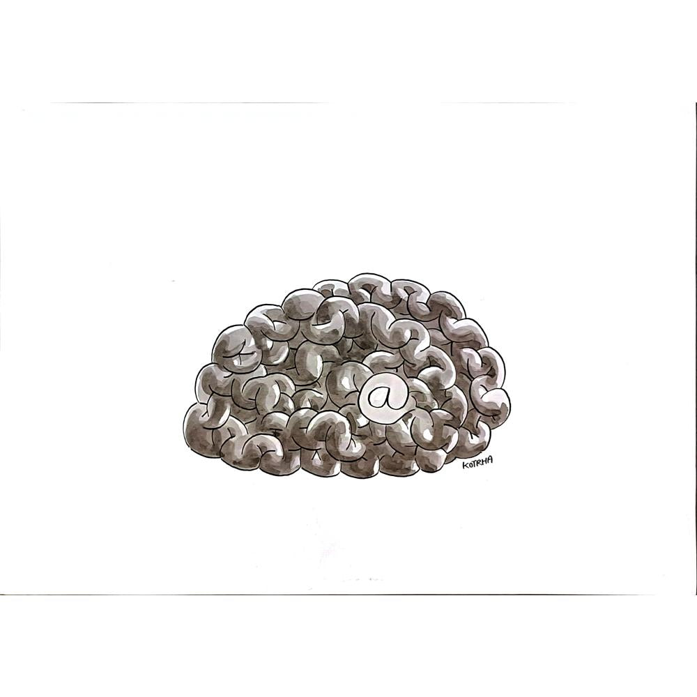 Lubomir Kotrha 29x21cm Orijinal Karikatür BOD05609