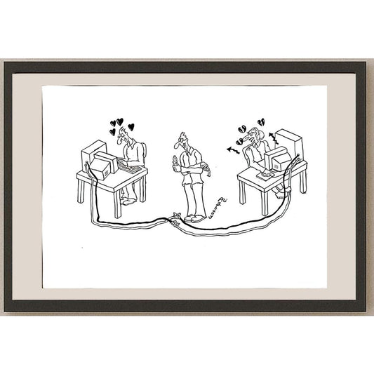 Ali Aghaeyi 29x21cm Orijinal Karikatür BOD05610