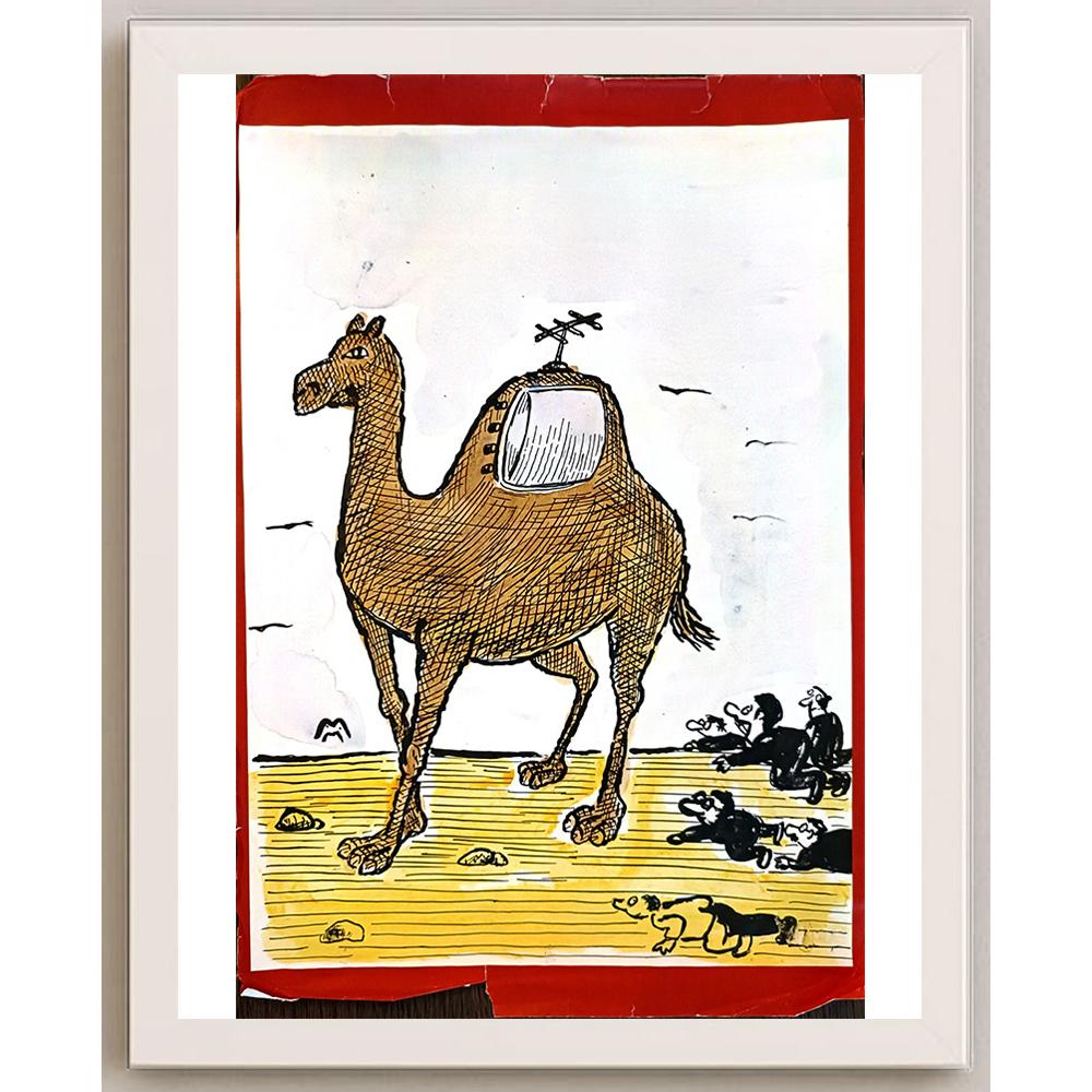 Mileta Miloradovic 33x21cm Orijinal Karikatür BOD05611