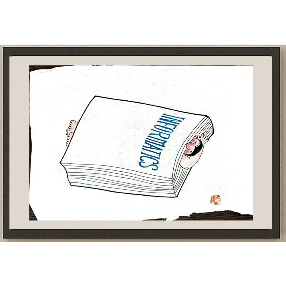 Wang Rui Sheng 29x21cm Orijinal Karikatür BOD05614