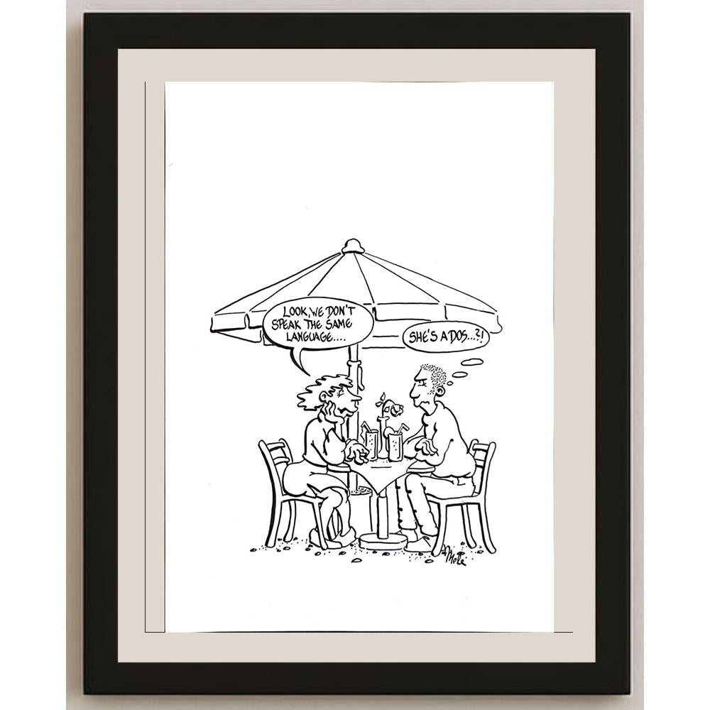Mele Brink 29x21cm Orijinal Karikatür BOD05618