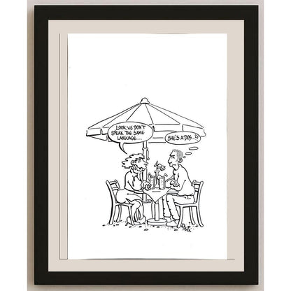 Mele Brink 29x21cm Orijinal Karikatür BOD05618