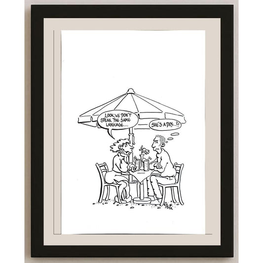 Mele Brink 29x21cm Orijinal Karikatür BOD05618
